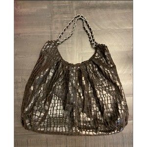 Hobo Faux Leather Chain Straps Bag
